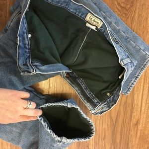 L.L. Bean fleece lined Jeans 31x29